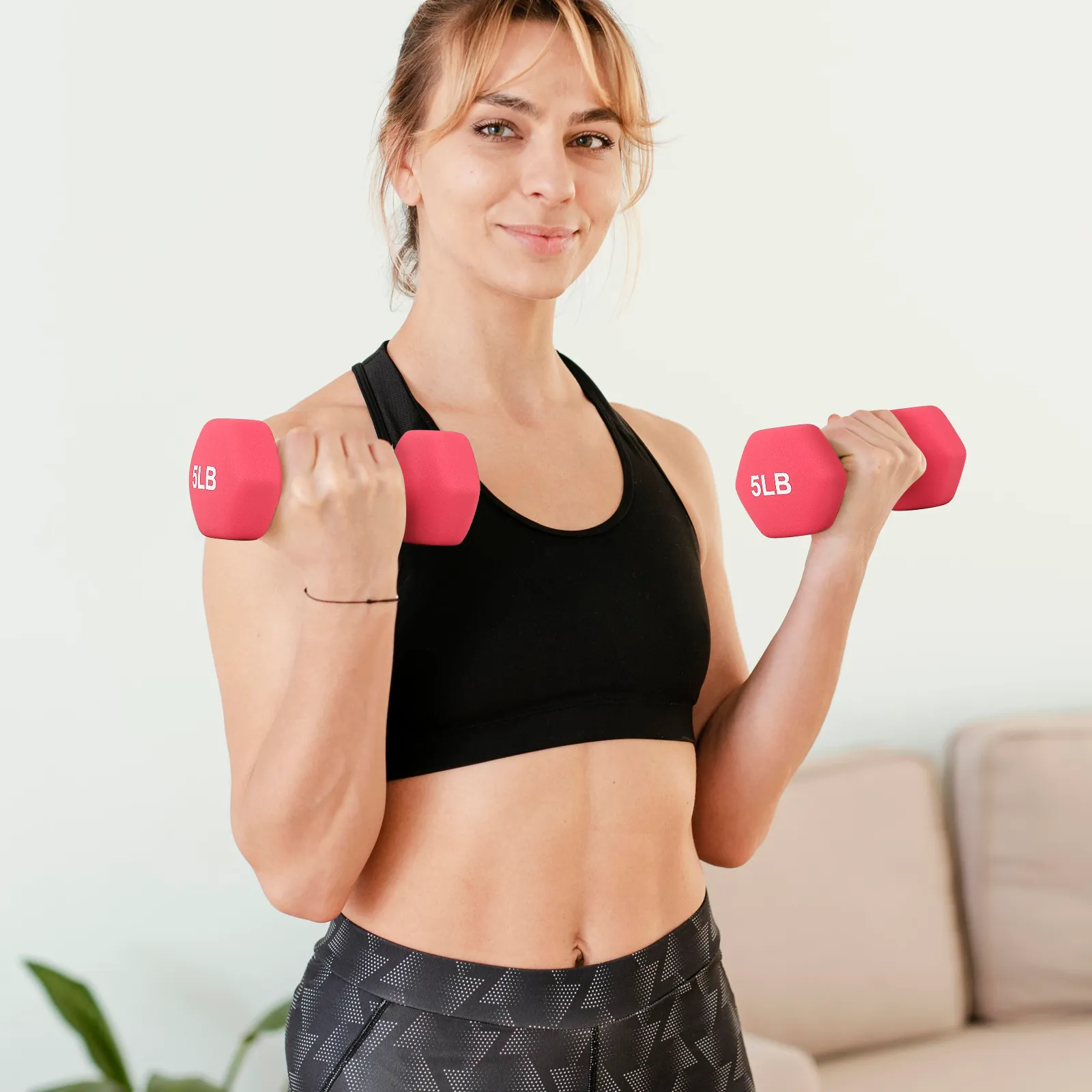 2x 5LB Grip Workout Dumbbel