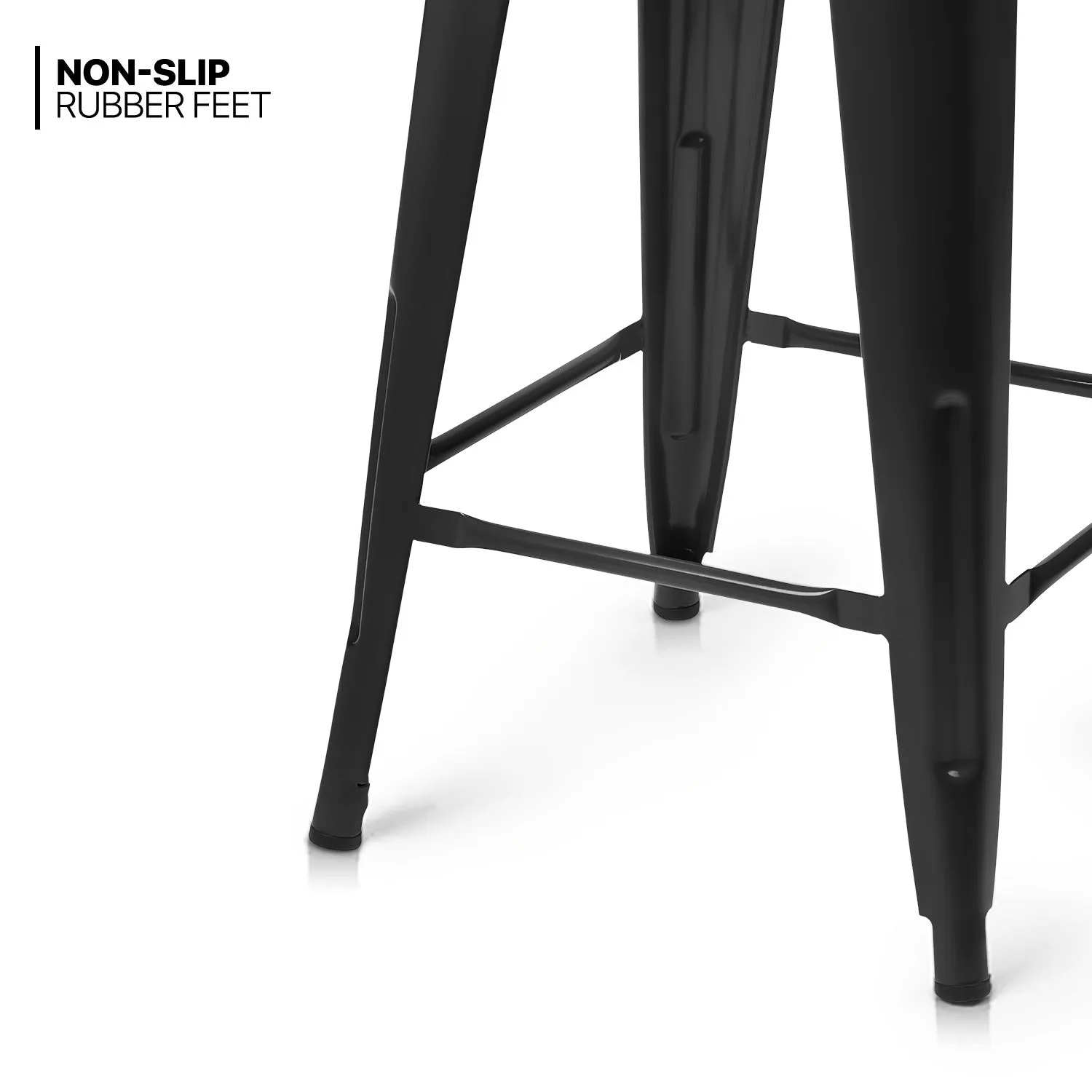 4 Pcs 24.5" Stackable Bar Stool