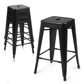 4 Pcs 24.5" Stackable Bar Stool