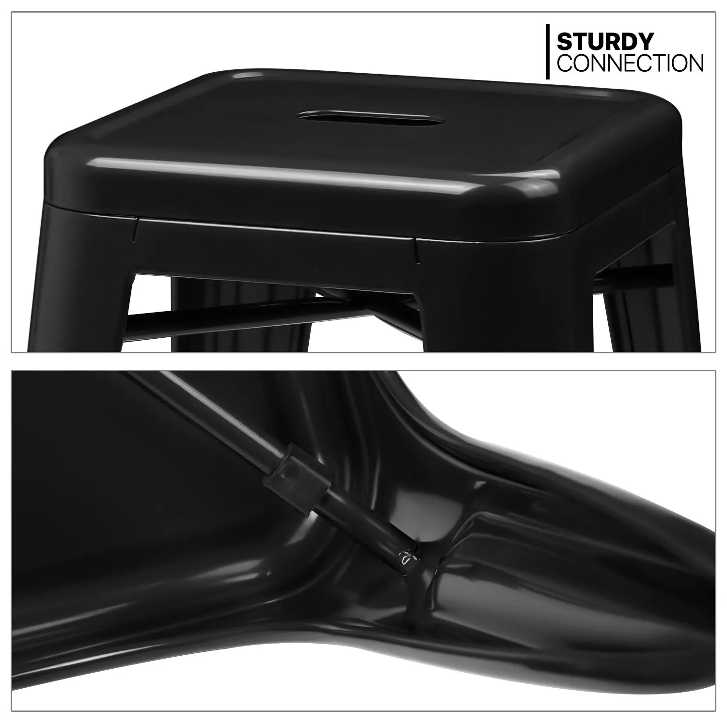 4 Pcs 30.5" Stackable Bar Stool