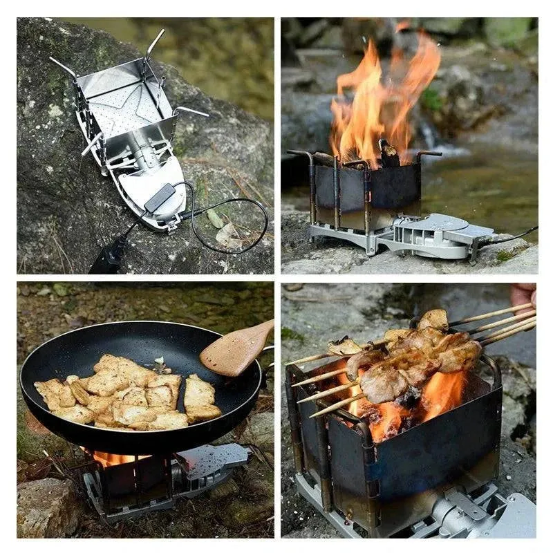 ALOCS Customer's Aluminum Alloy Lunch Box Tableware Camping Camping Tableware Portable Set Lunch Box with Fork Spoon Stove