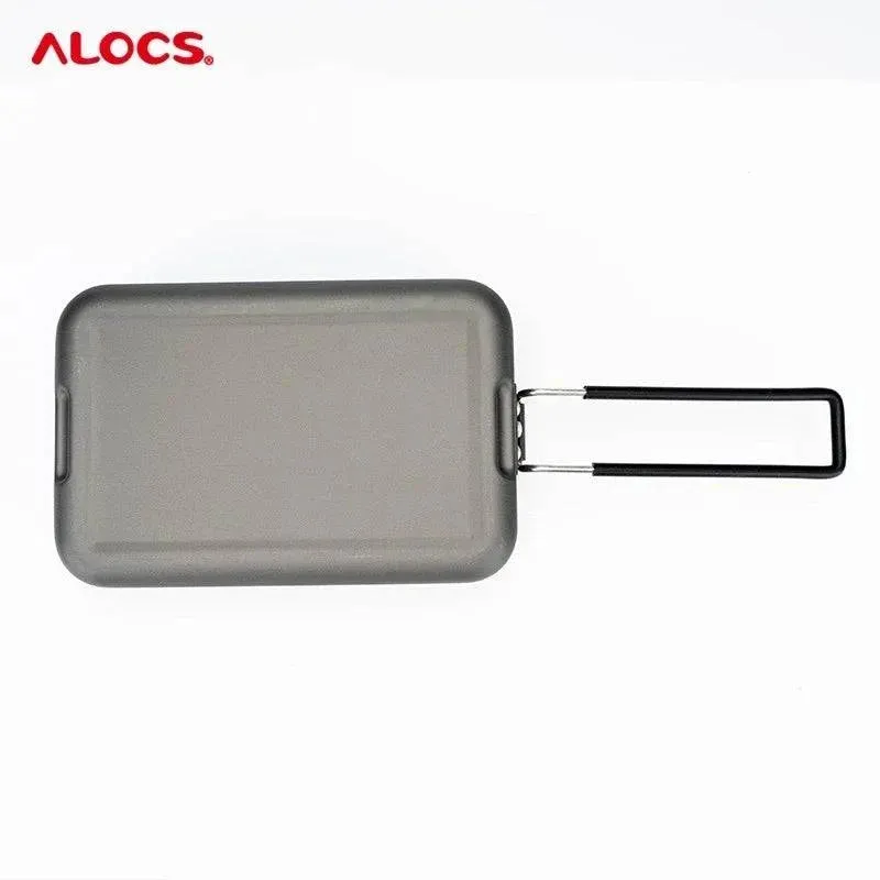 ALOCS Customer's Aluminum Alloy Lunch Box Tableware Camping Camping Tableware Portable Set Lunch Box with Fork Spoon Stove