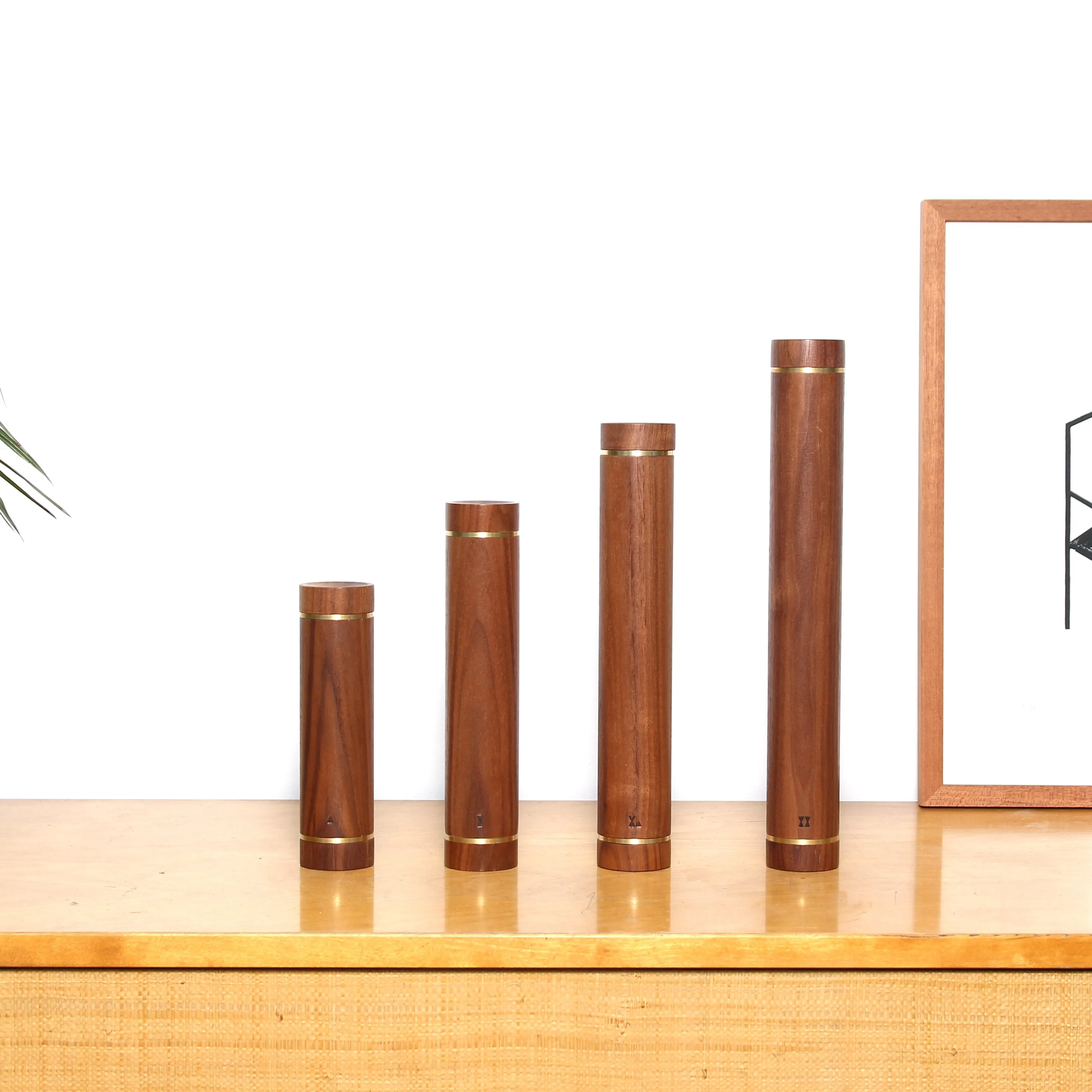 American Walnut Dumbbell Set