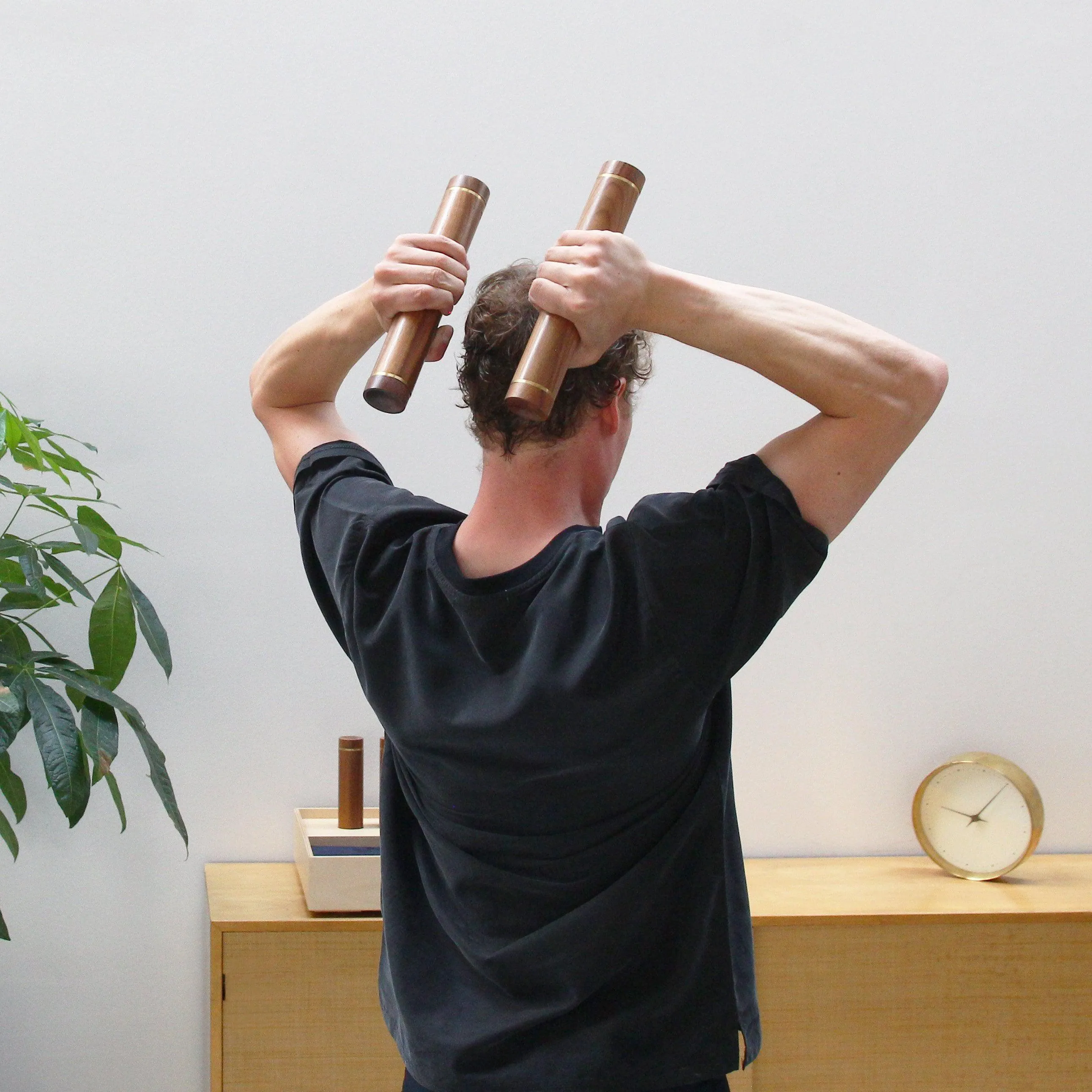 American Walnut Dumbbell Set
