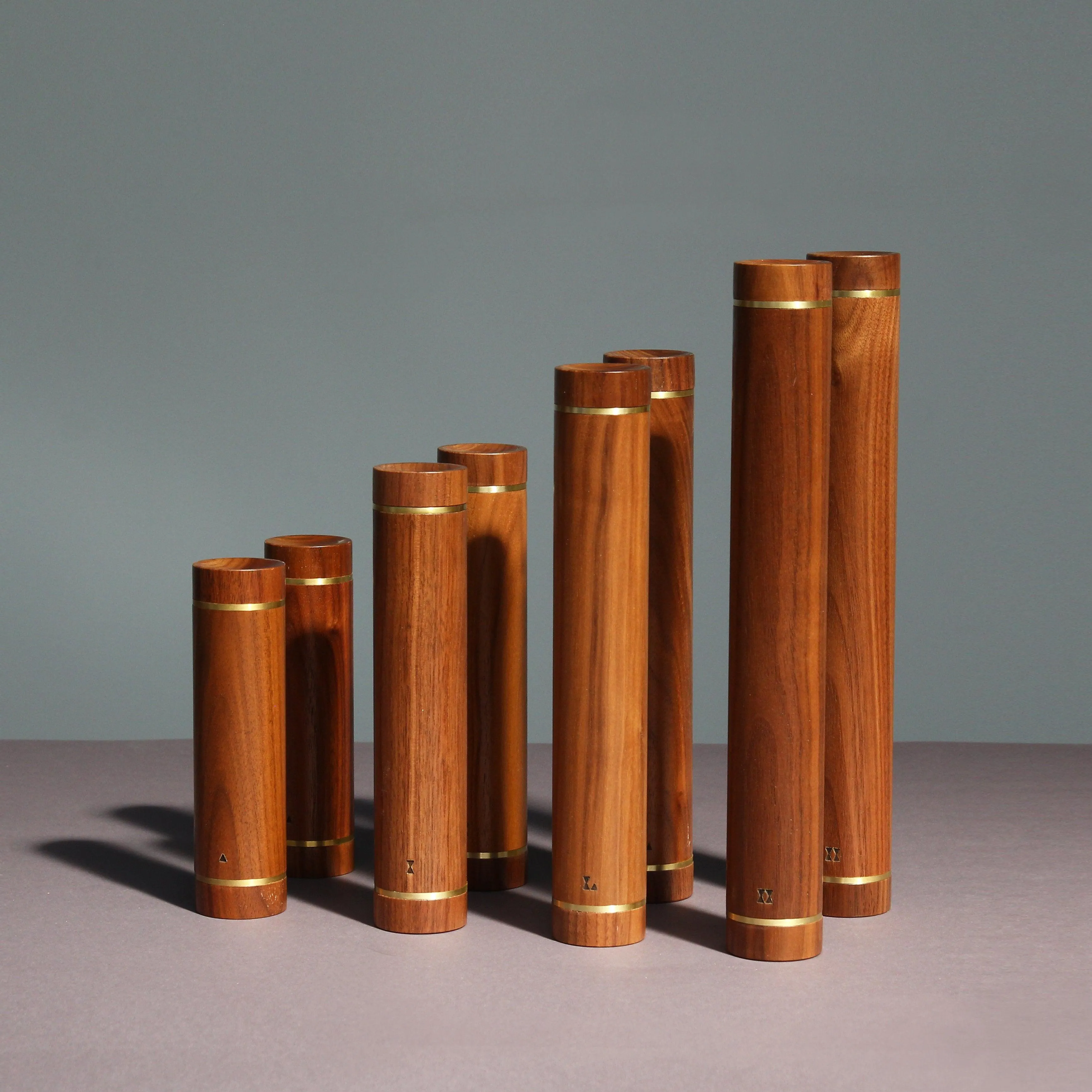 American Walnut Dumbbell Set