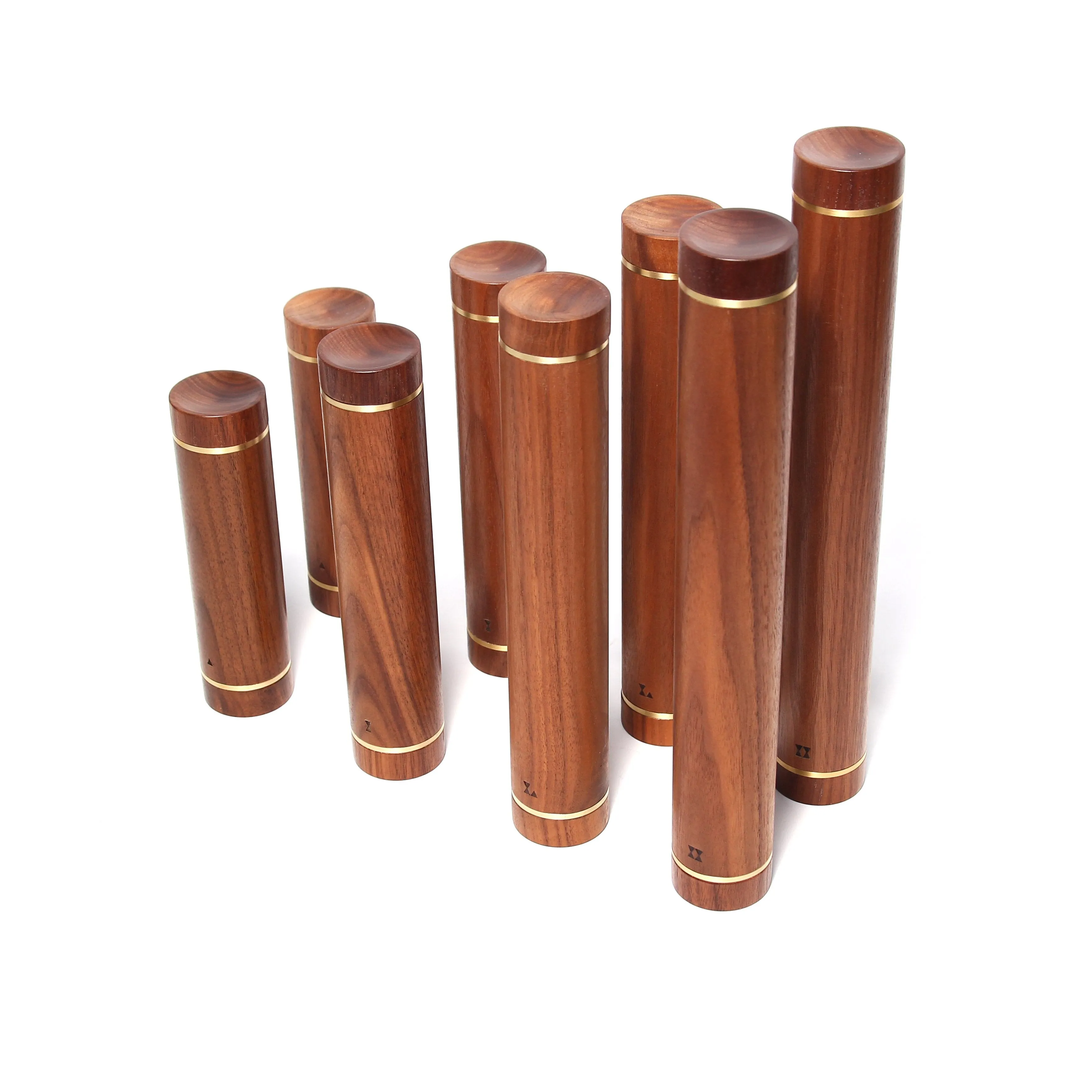 American Walnut Dumbbell Set