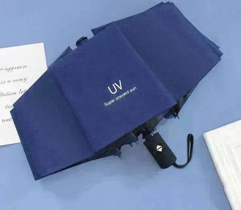 Automatic Lady's Rain & Sun Folding Umbrella