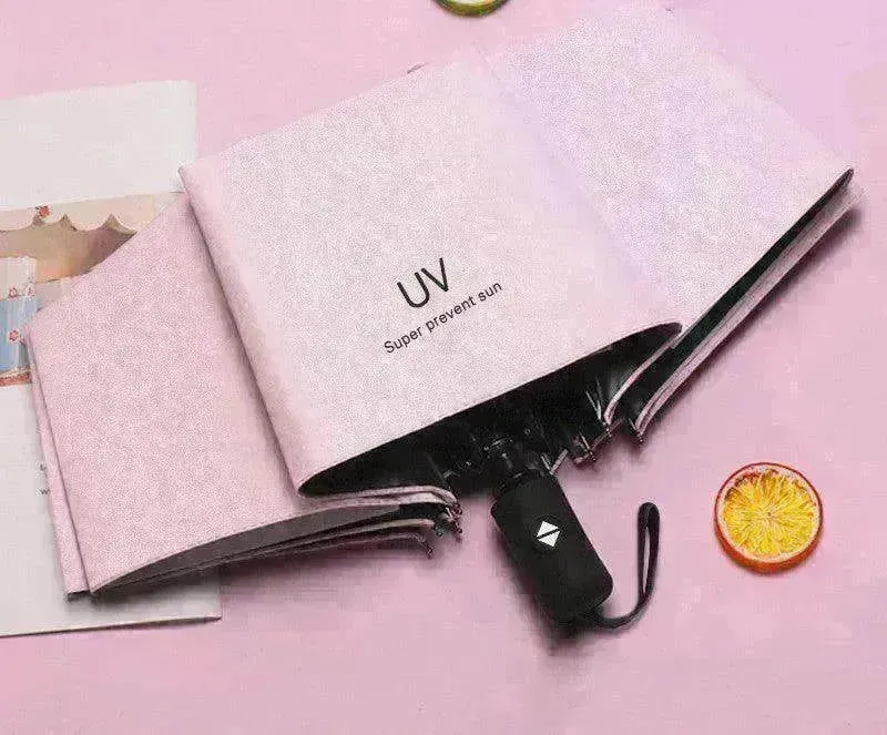 Automatic Lady's Rain & Sun Folding Umbrella