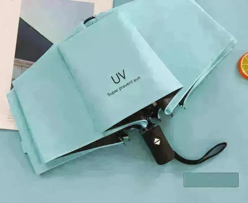 Automatic Lady's Rain & Sun Folding Umbrella