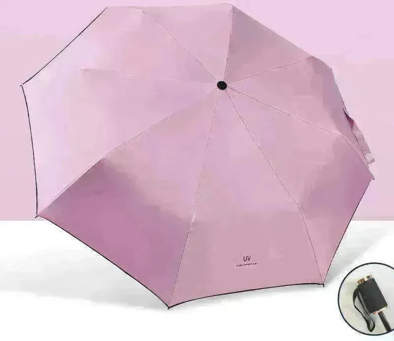 Automatic Lady's Rain & Sun Folding Umbrella