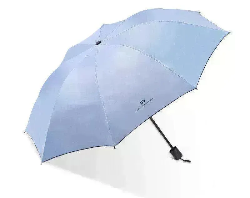 Automatic Lady's Rain & Sun Folding Umbrella