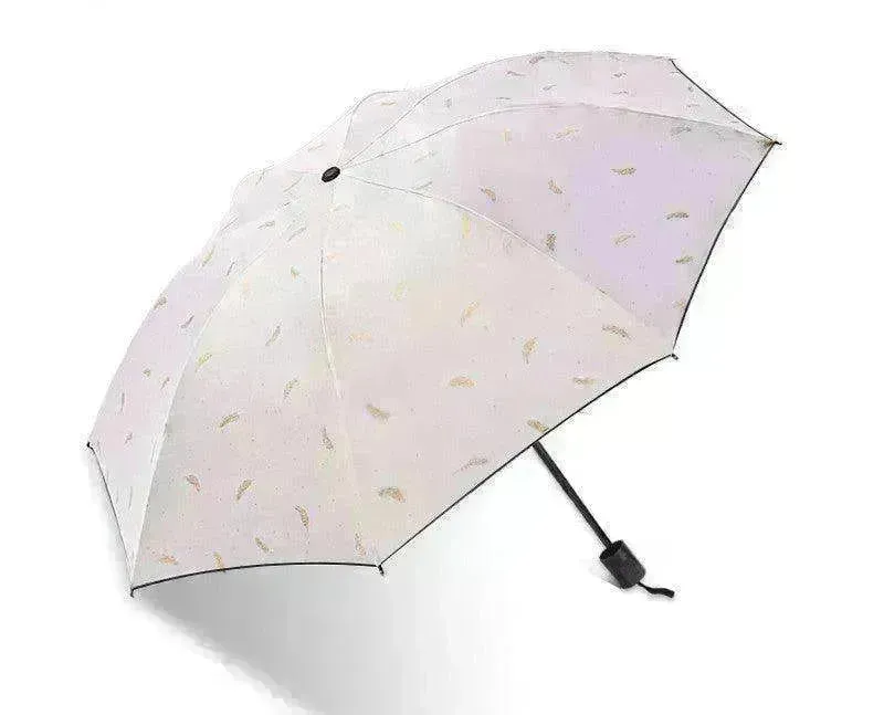 Automatic Lady's Rain & Sun Folding Umbrella