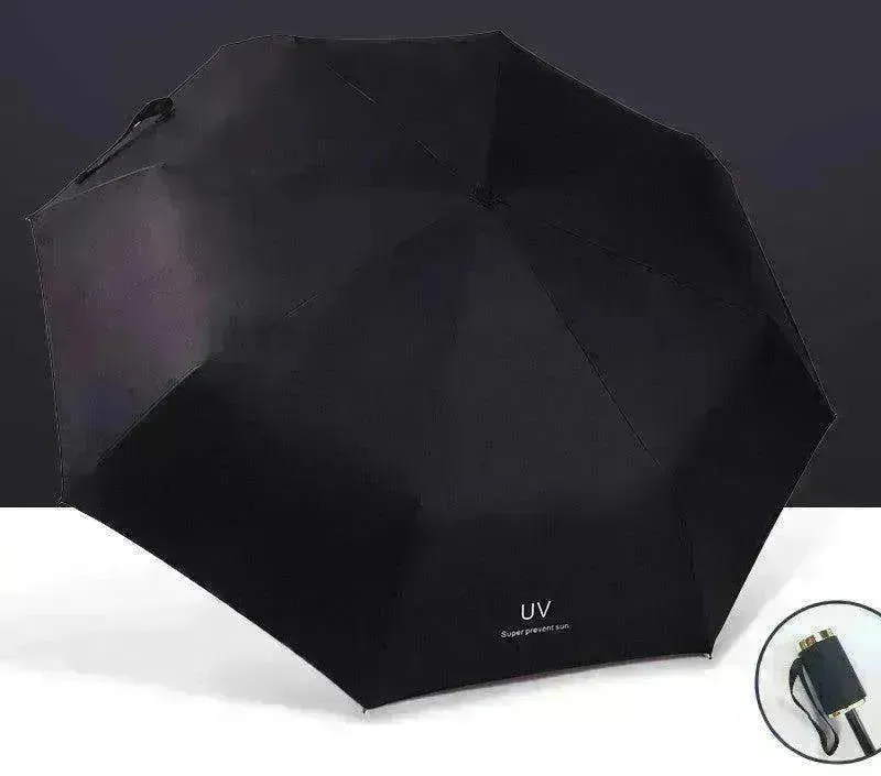 Automatic Lady's Rain & Sun Folding Umbrella