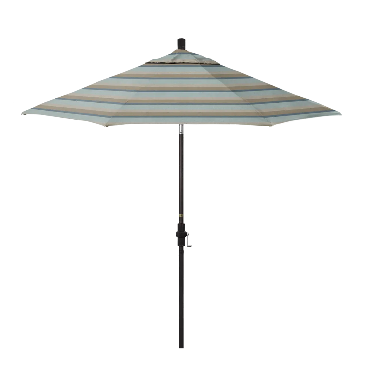 California Umbrella Sun Master Series 9 ft Patio Umbrella - Stylish Collar Tilt with Crank Lift for Easy Use