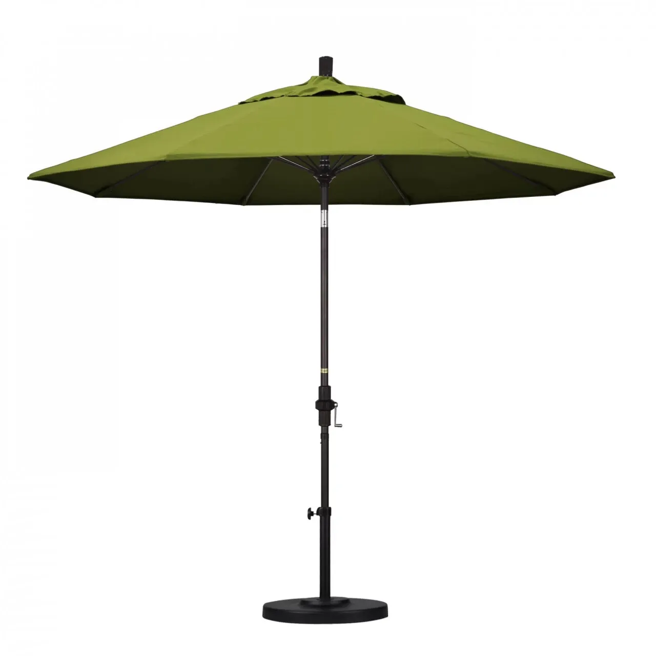 California Umbrella Sun Master Series 9 ft Patio Umbrella - Stylish Collar Tilt with Crank Lift for Easy Use