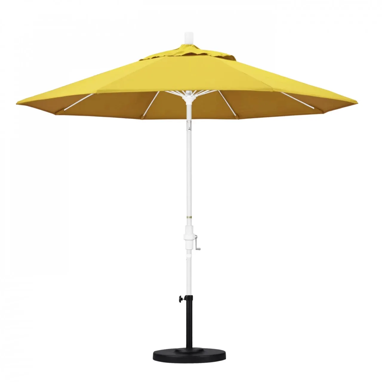 California Umbrella Sun Master Series 9 ft Patio Umbrella - Stylish Collar Tilt with Crank Lift for Easy Use