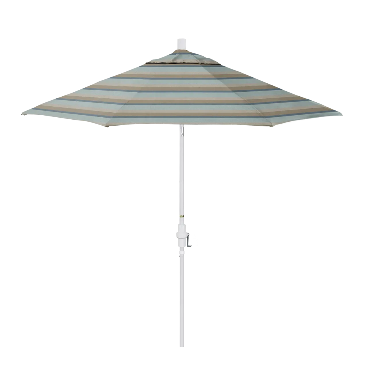 California Umbrella Sun Master Series 9 ft Patio Umbrella - Stylish Collar Tilt with Crank Lift for Easy Use