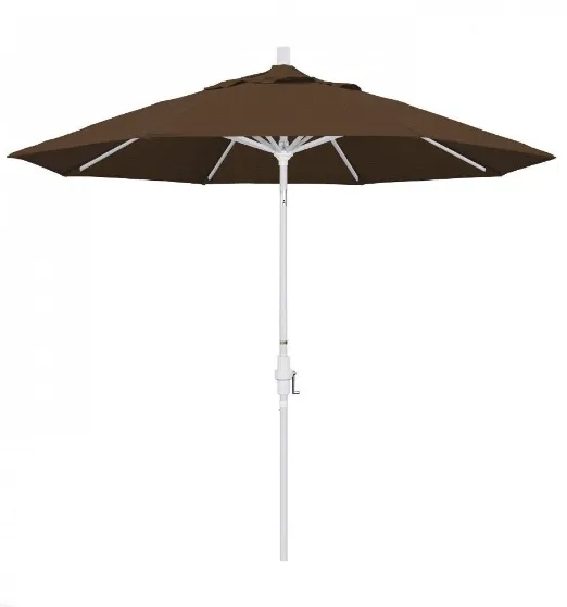 California Umbrella Sun Master Series 9 ft Patio Umbrella - Stylish Collar Tilt with Crank Lift for Easy Use