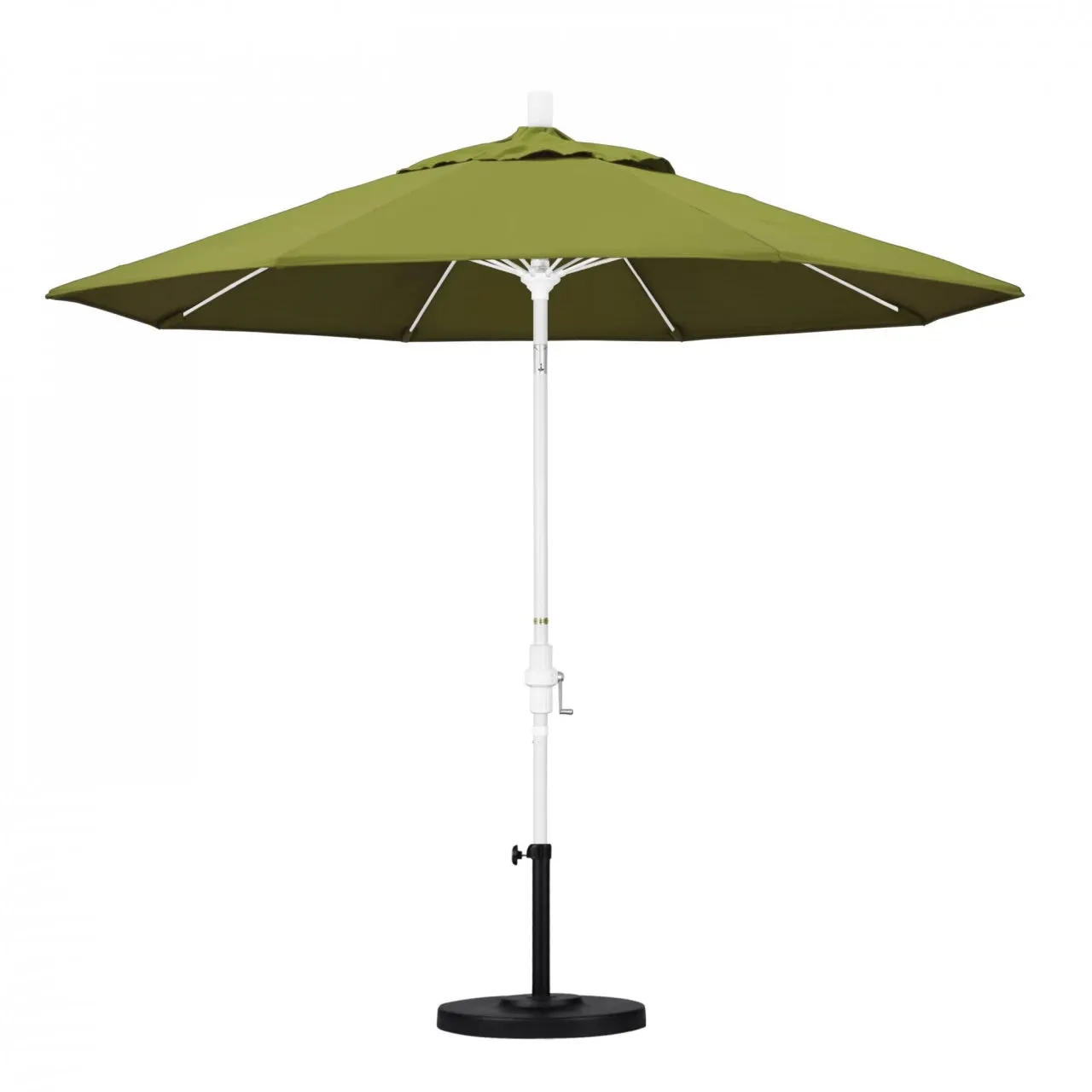 California Umbrella Sun Master Series 9 ft Patio Umbrella - Stylish Collar Tilt with Crank Lift for Easy Use