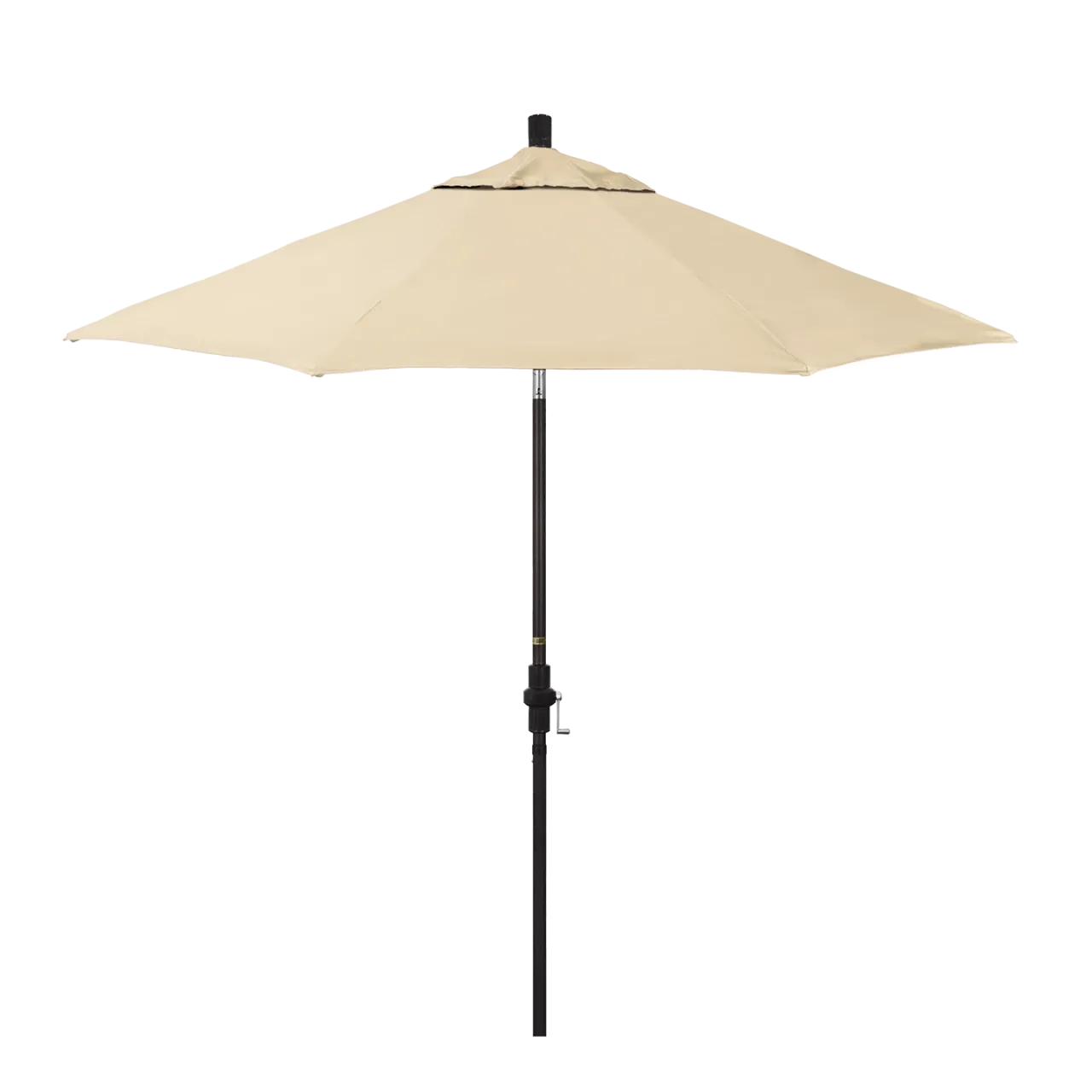 California Umbrella Sun Master Series 9 ft Patio Umbrella - Stylish Collar Tilt with Crank Lift for Easy Use