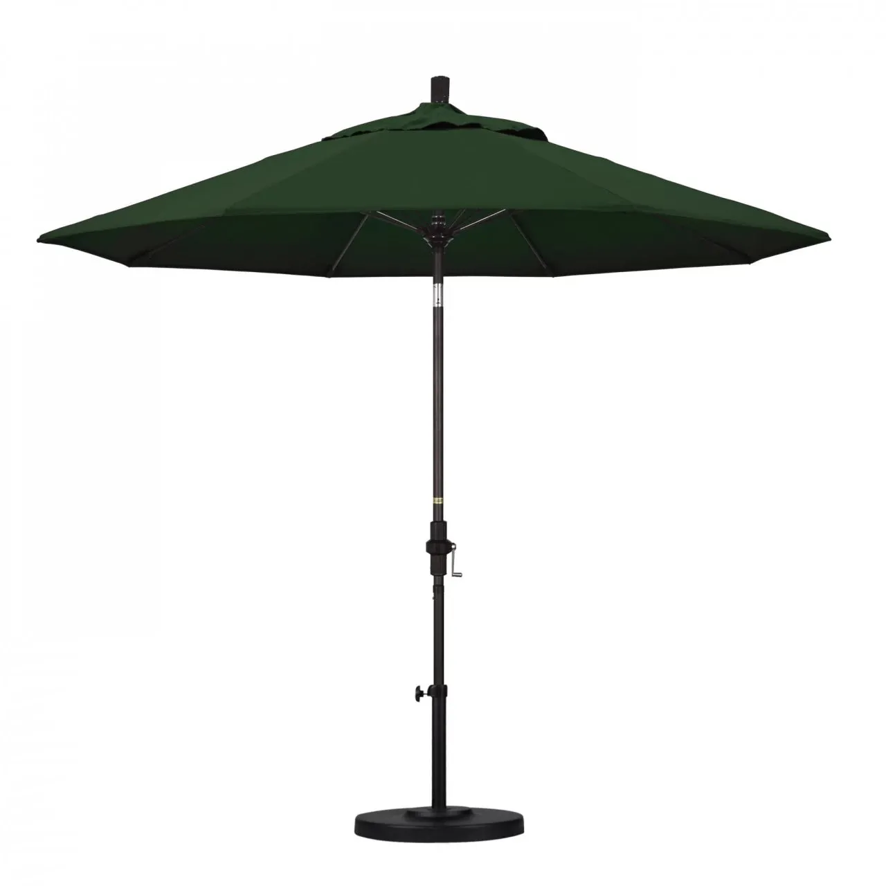 California Umbrella Sun Master Series 9 ft Patio Umbrella - Stylish Collar Tilt with Crank Lift for Easy Use