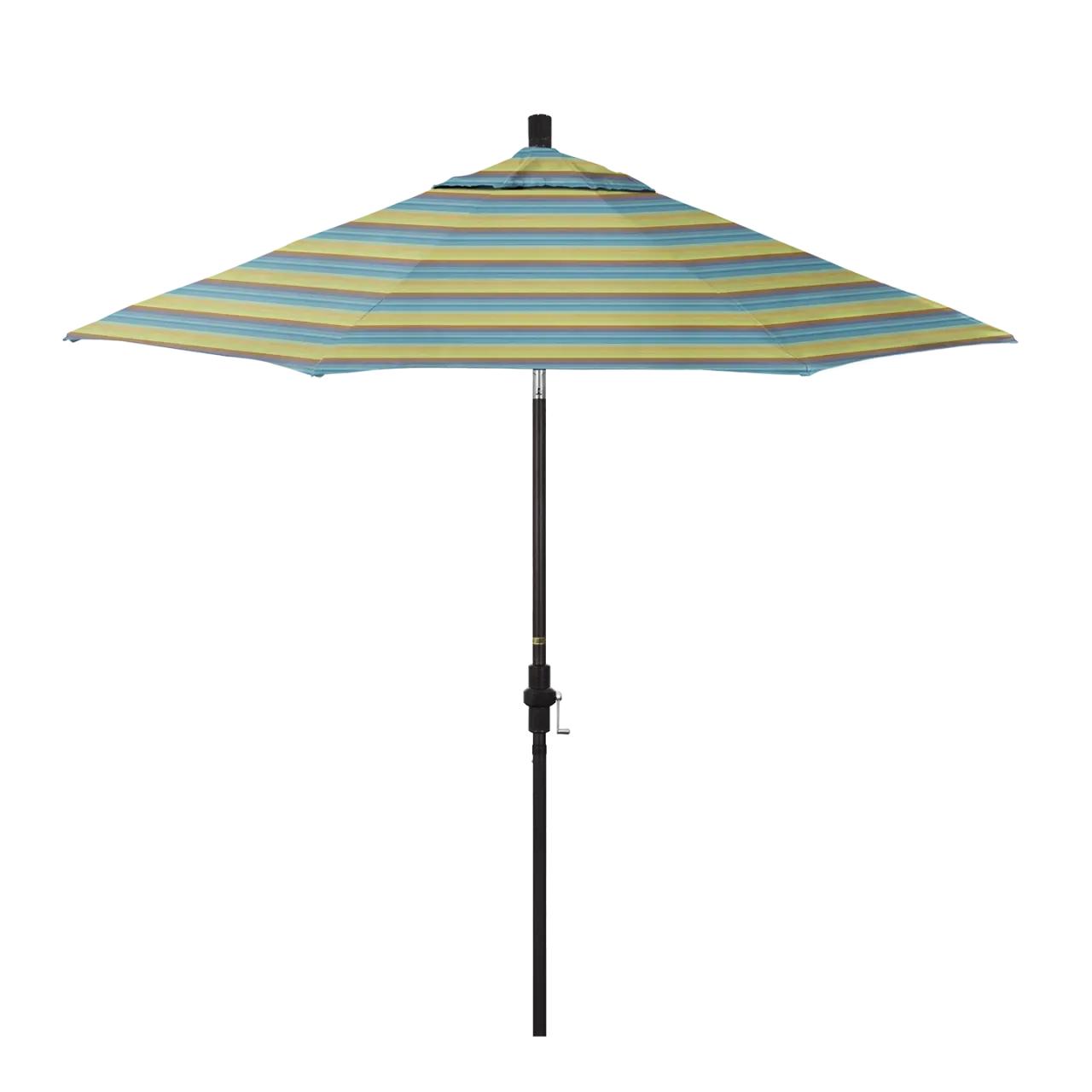 California Umbrella Sun Master Series 9 ft Patio Umbrella - Stylish Collar Tilt with Crank Lift for Easy Use