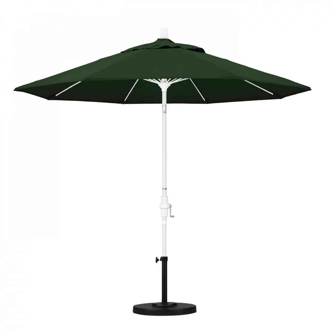 California Umbrella Sun Master Series 9 ft Patio Umbrella - Stylish Collar Tilt with Crank Lift for Easy Use