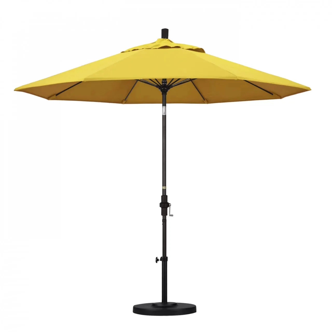 California Umbrella Sun Master Series 9 ft Patio Umbrella - Stylish Collar Tilt with Crank Lift for Easy Use