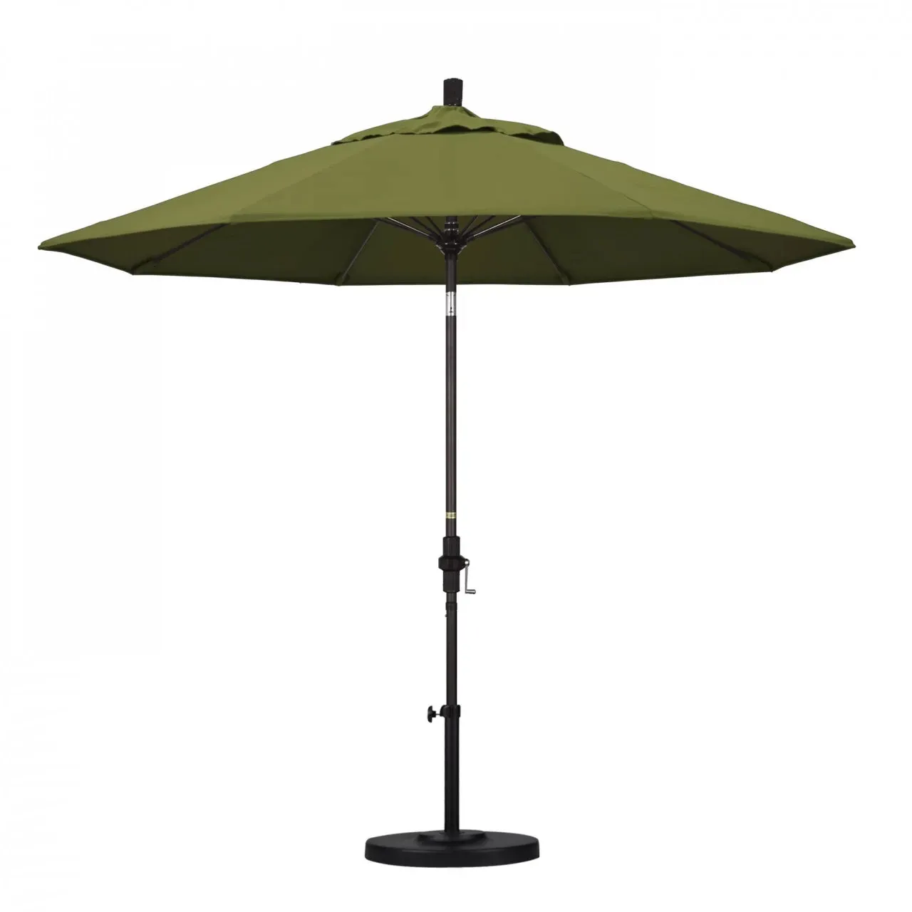California Umbrella Sun Master Series 9 ft Patio Umbrella - Stylish Collar Tilt with Crank Lift for Easy Use