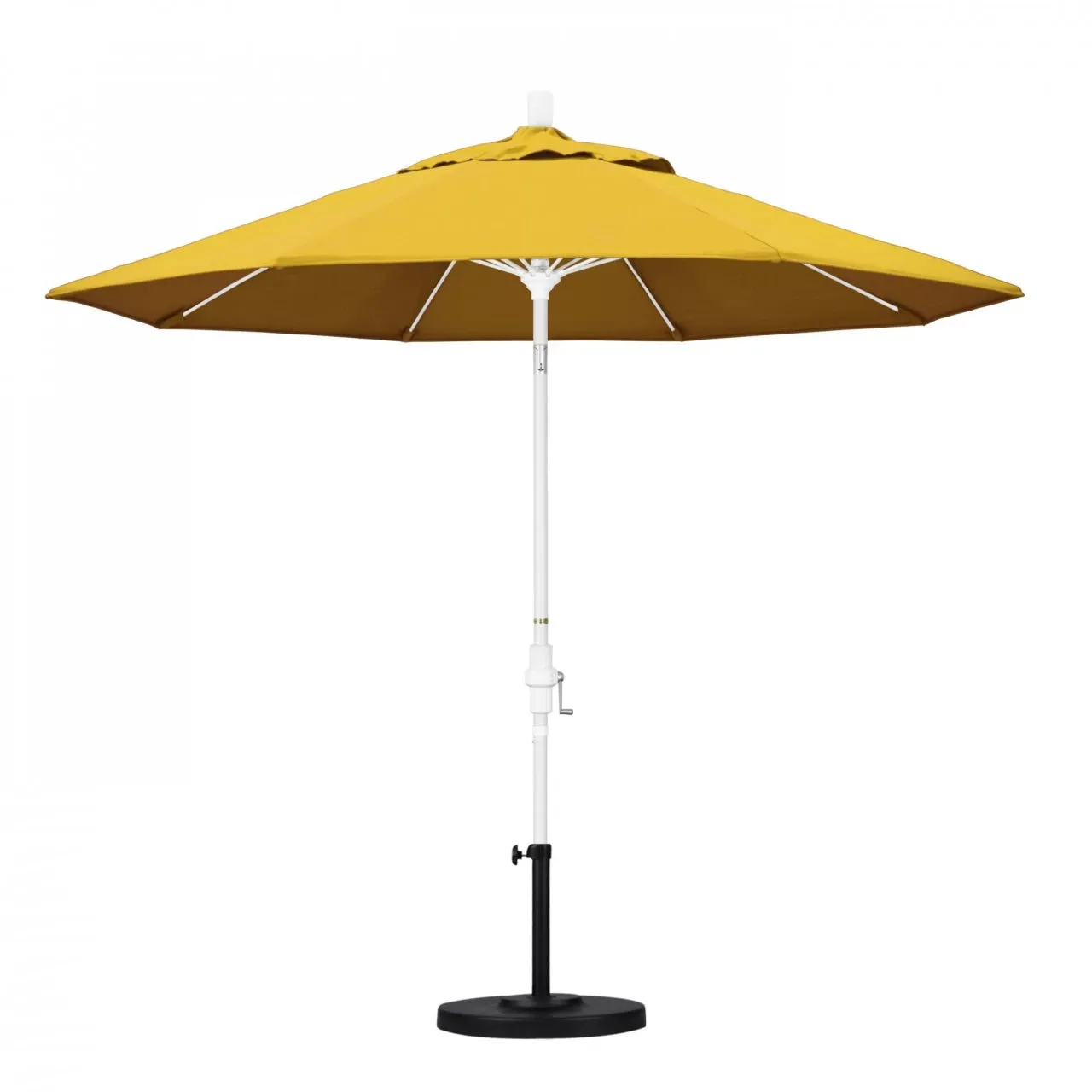 California Umbrella Sun Master Series 9 ft Patio Umbrella - Stylish Collar Tilt with Crank Lift for Easy Use