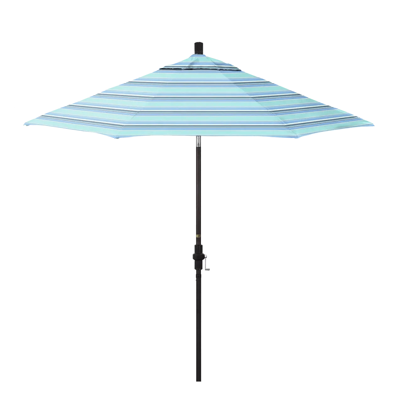 California Umbrella Sun Master Series 9 ft Patio Umbrella - Stylish Collar Tilt with Crank Lift for Easy Use