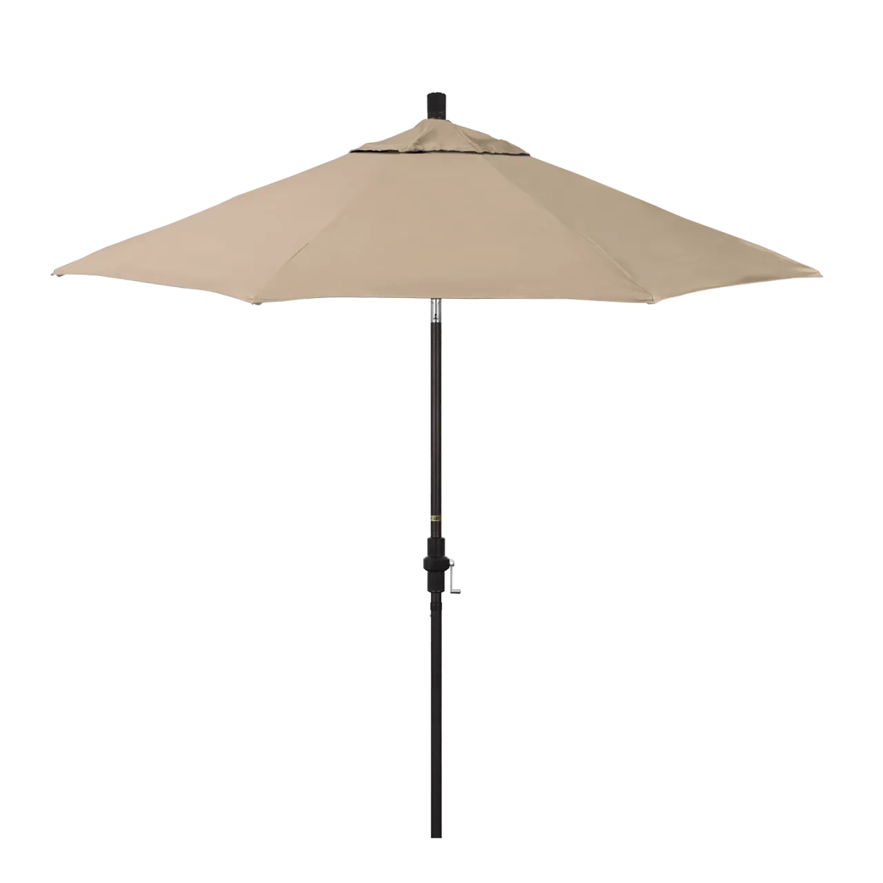 California Umbrella Sun Master Series 9 ft Patio Umbrella - Stylish Collar Tilt with Crank Lift for Easy Use
