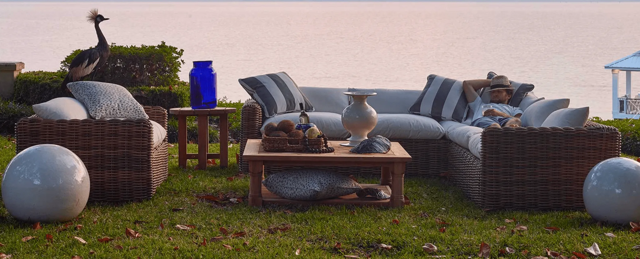 Cape Cod Outdoor Side Table - Natural or Oyster Teak