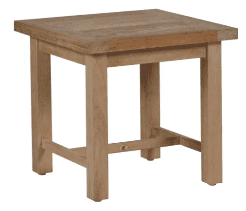 Cape Cod Outdoor Side Table - Natural or Oyster Teak