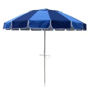 Carnivale 240cm Beach Umbrella - Royal & Navy
