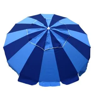 Carnivale 240cm Beach Umbrella - Royal & Navy