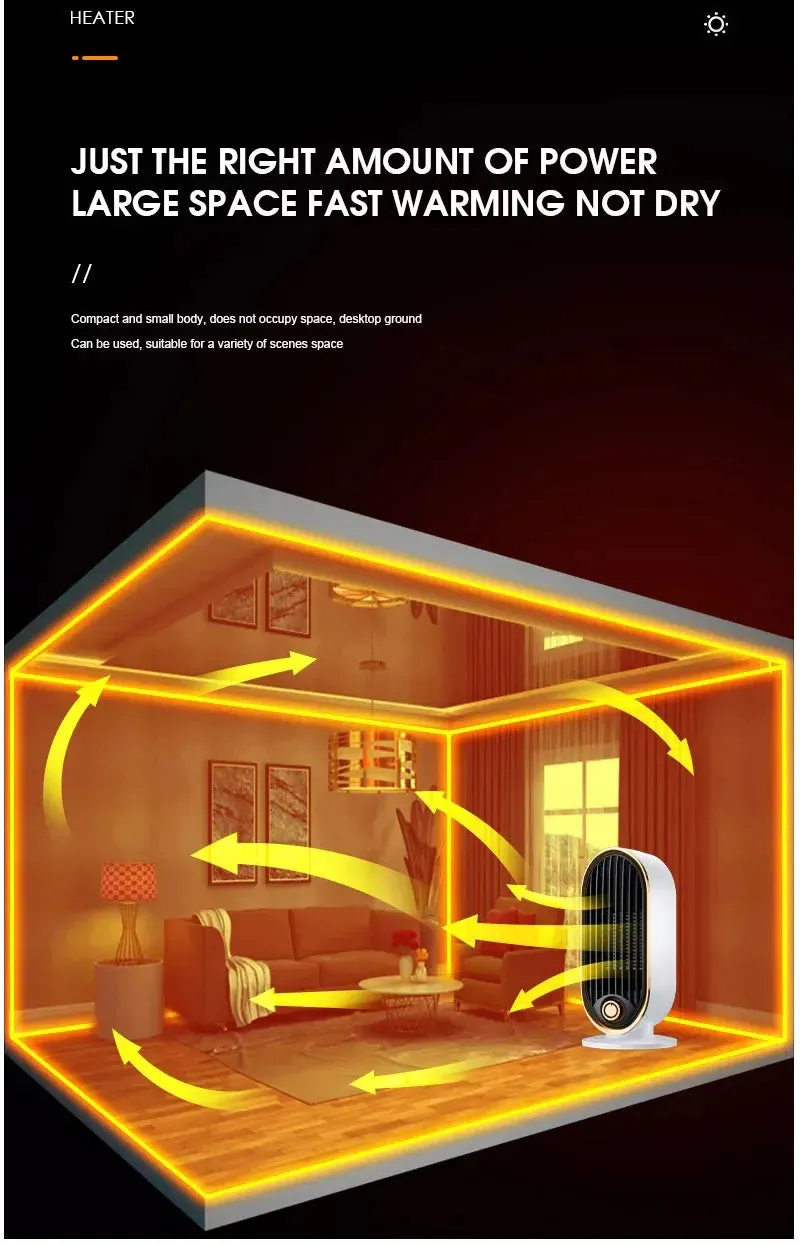 Compact Electric Heater Fan
