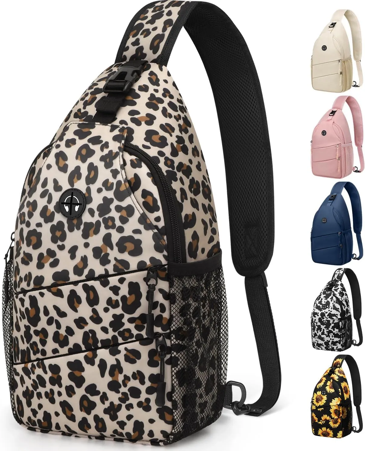 Crossbody Bags for Women Men Trendy Sling Bag Bakpack Casual Chest Bag with Convertible Shoulder Strap