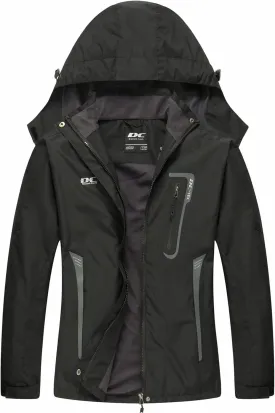 Diamond Candy Waterproof Rain Jacket Women Lightweight Outdoor Raincoat Hooded for Hiking skiing