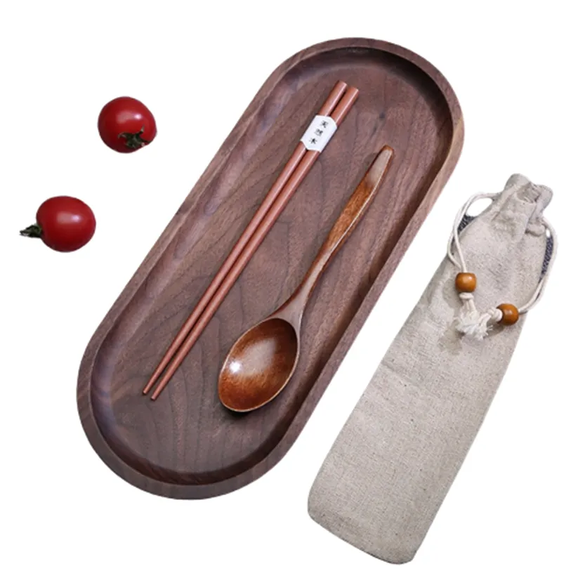 Funki Buys | Cutlery Sets | Portable 2-3-Pcs Wooden Cutlery Set | Eco