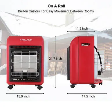 Gasland Outdoor Portable Cabinet Heater - Red