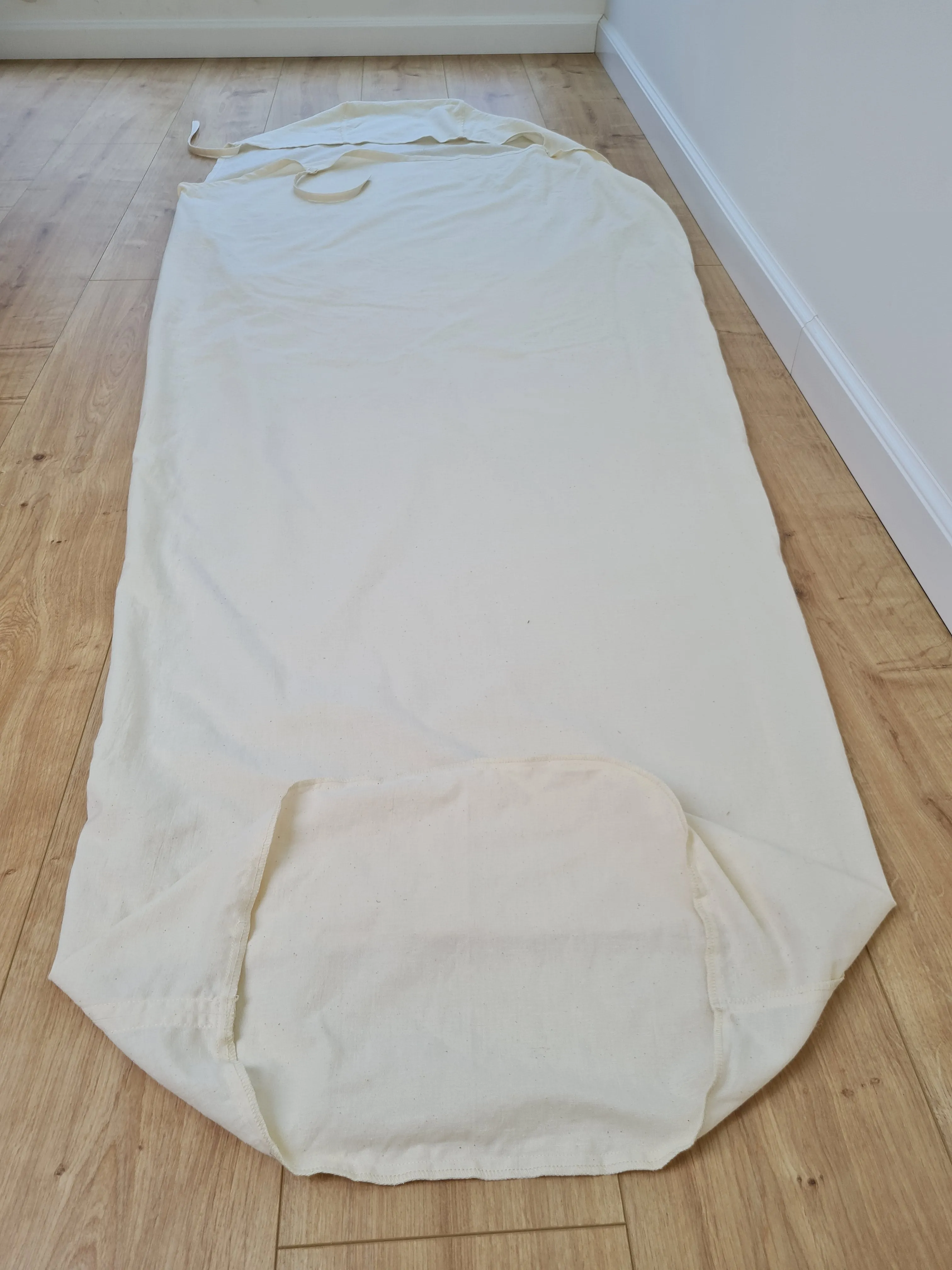 HEMP Sleeping Bag Liner hooded with Zipper for Camping Hiking Hostel Travel organic non-dyed hemp fabric custom made