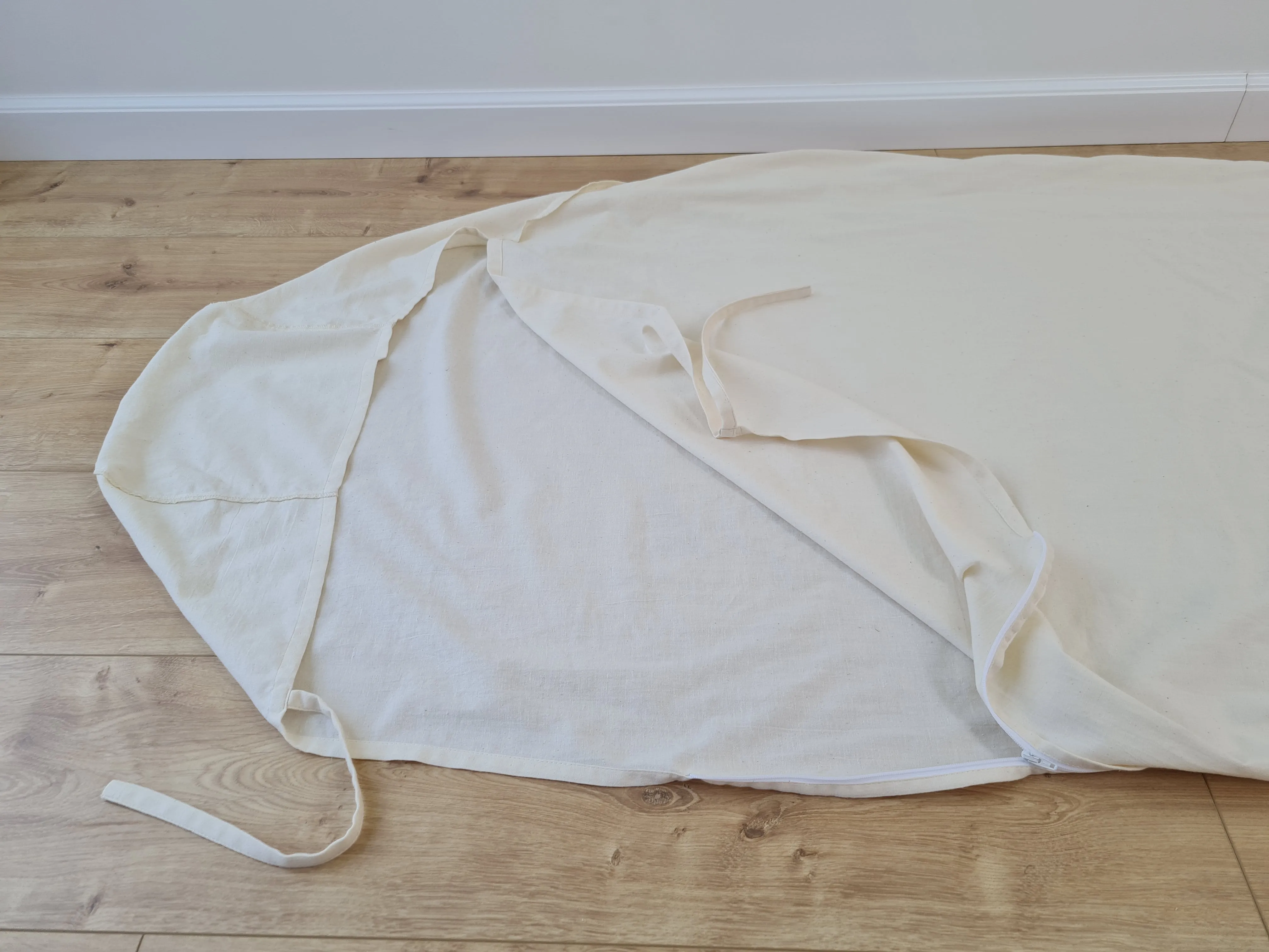 HEMP Sleeping Bag Liner hooded with Zipper for Camping Hiking Hostel Travel organic non-dyed hemp fabric custom made