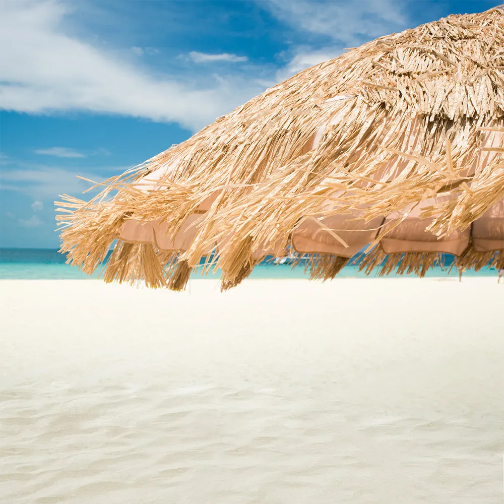 Hula 240cm MARKET Umbrella - Raffia Thatch