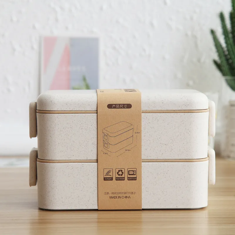 Japanese Tableware Bento Box Wheat Straw