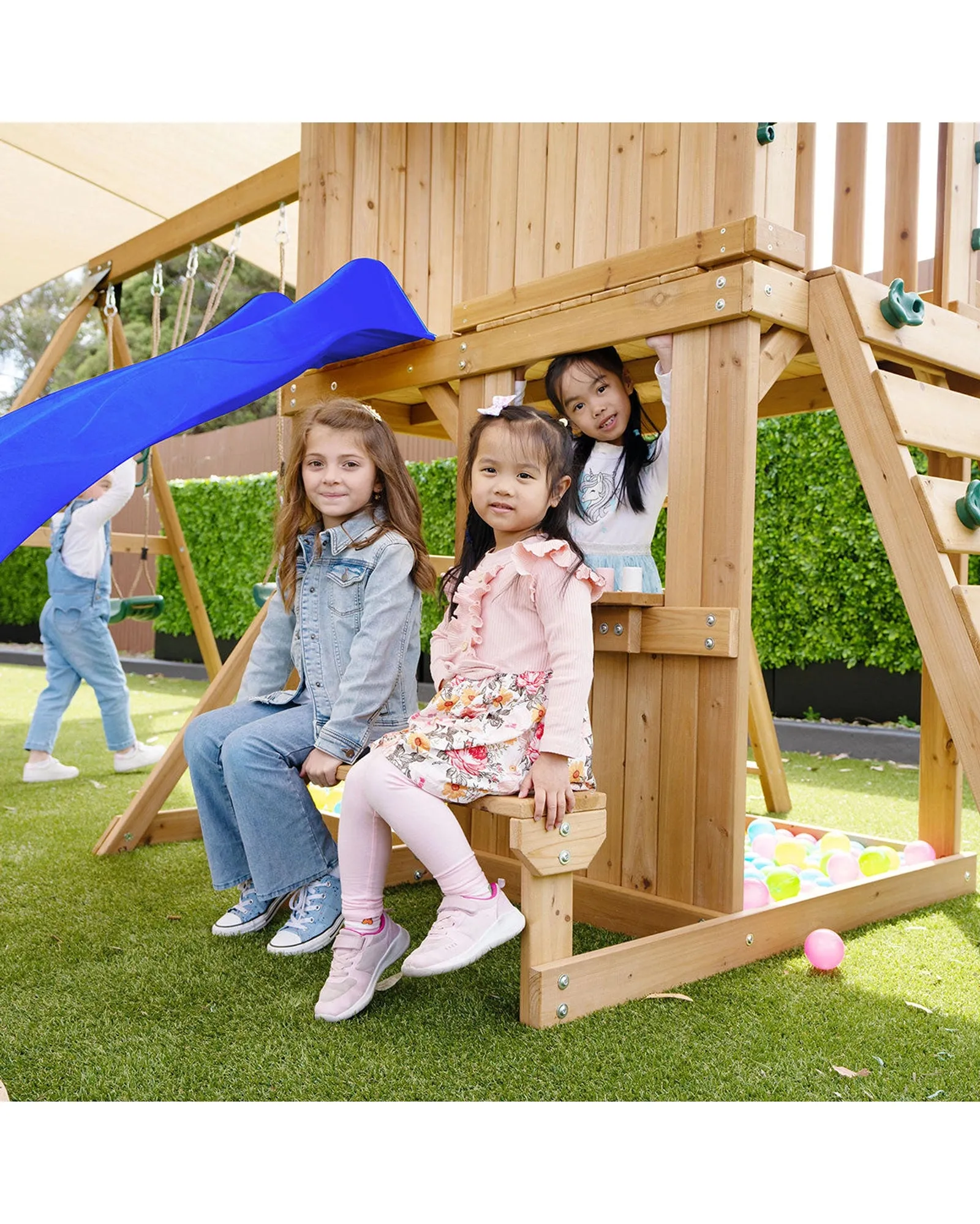Lifespan Kids Carindale Play Centre Set with 2.2m Blue Slide