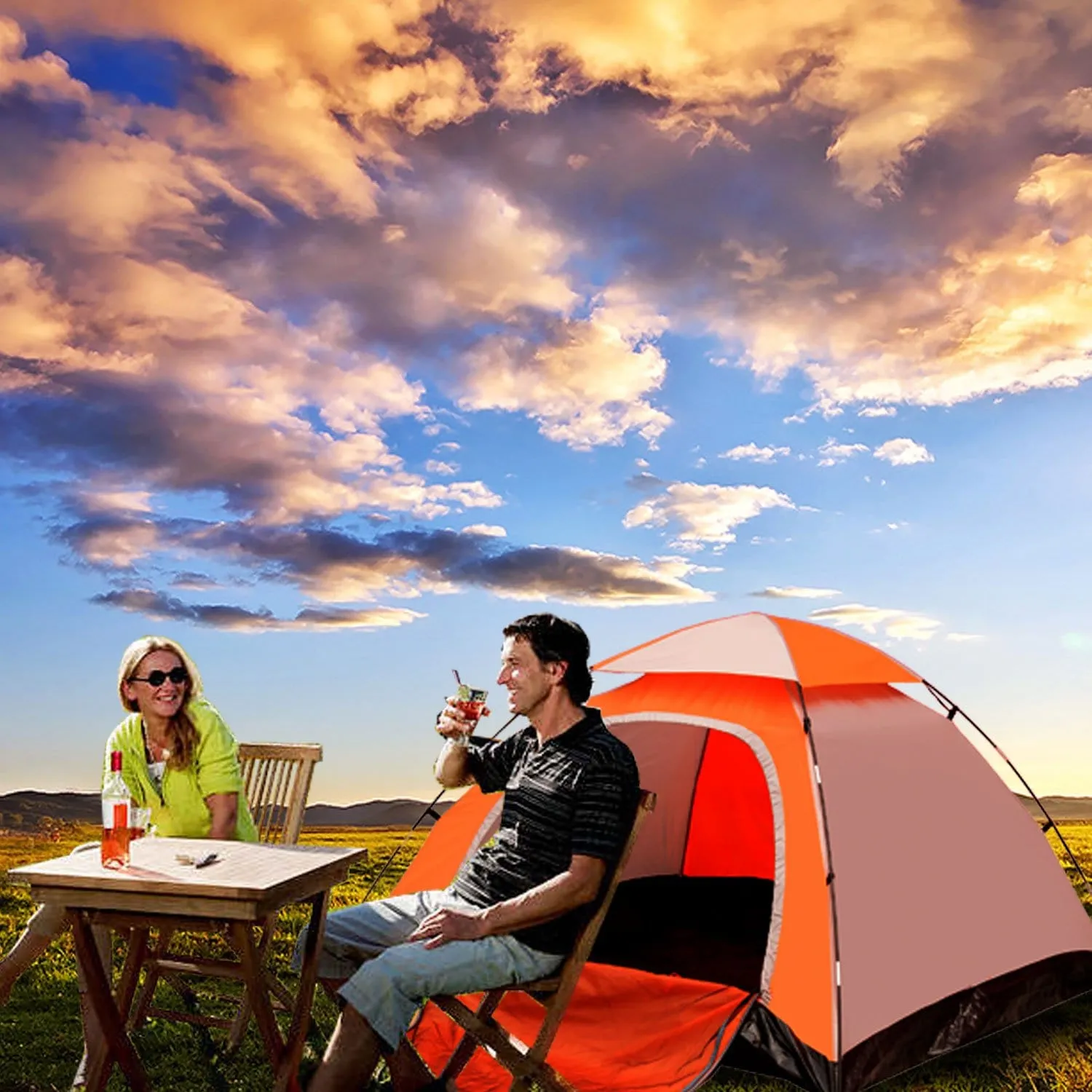 Lightweight 2-3 Person Family Camping Tent