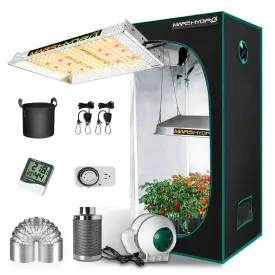 Mars Hydro TS 600 LED Grow Light and 2 'x 2' x 4.5' Indoor Tent Kit