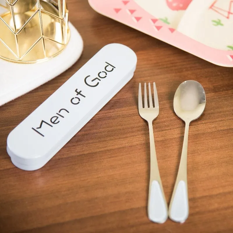 Men Of God Cutlery Set