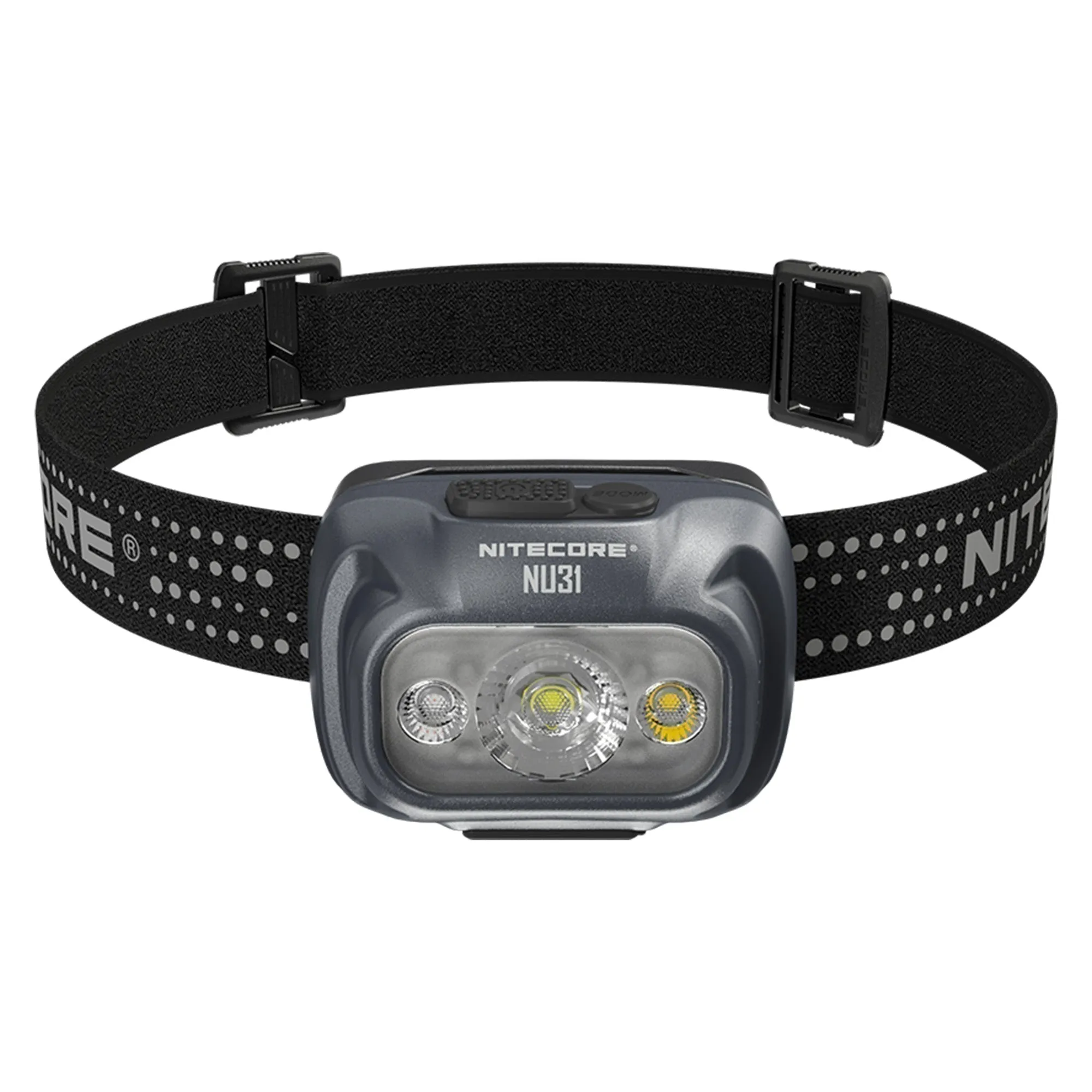 Nitecore NU31 Lightweight Headlamp w/ aux. Red Beam (550 Lumens | USB-C Rechargeable)
